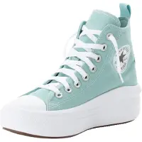 Converse Sneaker "CHUCK TAYLOR ALL STAR MOVE PLATFORM", Kinder, Gr. 38,5, weiß (vernal pool, weiß, schwarz), Textil, Schuhe Sneaker