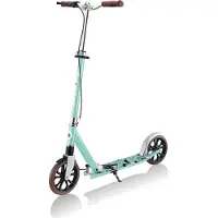 Globber NL 205 Deluxe – Tretroller, 205 mm, ABEC 9, Handbremse, höhenverstellbar, Frontfederung, Klappmechanismus, mint