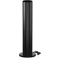 Blumfeldt SmartFlow Tower 700W Infrarotheizung – 360° Wärme, Edelstahl, WLAN- & App-Steuerung, Thermostat, Überhitzungsschutz, Kindersicherung, Touch Control, Ideal für Räume bis 14 m², Schwarz