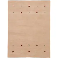 Carpetfine Wollteppich "Gabbeh Uni, auch als Läufer und Rund erhältlich", rechteckig, 15 mm Höhe, reine Wolle, handgewebt, Gabbeh Loom Tiermotiv, große Farbauswahl