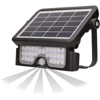 Adviti LUX LED 5W Solar Flutlicht mit Bewegungsmelder 4000K schwarz