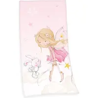 Herding Badetuch "Little Fairy", rosa, B:75cm L:150cm, Velours, Obermaterial: 100% Baumwolle, YOUNG COLLECTION, Handtücher, Badetuch, 75x150 cm, hochfarbig bedruckt