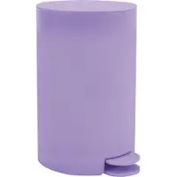 MSV kleiner Treteimer - Kunststoff - fliederfarben - 3L - 15 x 27 cm