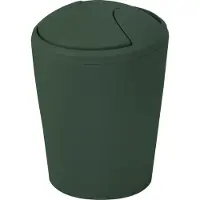 Spirella Mülleimer mit Wippe, PP Move, 2 l, Dunkelgrün