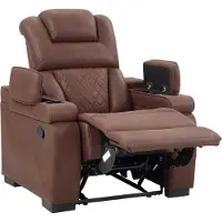 Atlantic Home Collection Relaxsessel "Faris", braun, B:95cm H:110cm T:98cm, , Sessel, Relaxsessel, Relaxfunktion, Getränkehalter und Staufach in Armlehnen, Topseller