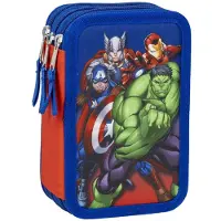 Marvel Giotto Federmappe gefüllt – Schuletui & Stiftebox mit Zubehör für Kinder