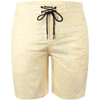 Yeaz Badeshorts "Badeshorts DAZZERS", Herren, Gr. S, US, gelb, Obermaterial: 97% Polyester PES. 3% Elasthan EL., Badehosen Badeshorts