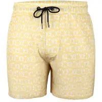 Yeaz Badeshorts "Badeshorts SEASHEY", Herren, Gr. M, US, gelb, Obermaterial: 97% Polyester PES. 3% Elasthan EL., Badehosen Badeshorts