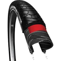 CST Zeppelin Reifen, 28 x 1,75 x 2 Zoll / 47-622 mm, mit Pannenschutz – Schwarz mit Reflektorstreifen