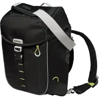Basil Miles, Hinten, Fahrradtasche, Polyester, Schwarz, 17 l, 5 kg