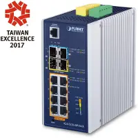 Planet IGS-5225-8P2S2X, Managed, L3, Gigabit Ethernet (10/100/1000), Vollduplex, Power over Ethernet (PoE), Wandmontage