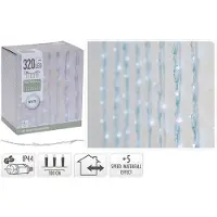 Koopman Lichtervorhang Outdoor-Girlande 320 LED 1 m