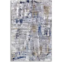 Elle Decoration Teppich "Malard", blau (dunkelblau), B:120cm H:5mm L:160cm, Polyester, Teppiche, Teppich, Kurzflor, Anti Rutsch, Vintage, Modern, Wohnzimmer, Flur