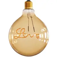 Creative Cables Cbl700216 Love E27 5w 250 Lumens 2000k Kugelförmige Led-filamentlampe