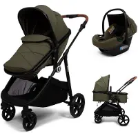 Zesso Baninni 3-in-1 Multiständer Kinderwagen mit Autositz Nelia Grün