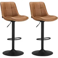 Vasagle Barhocker 2er Set, höhenverstellbar, drehbar, mit Rückenlehne