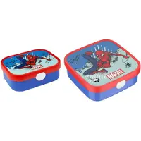 Mepal Lunchbox "Brotdosen-Set Campus (2025) 2er Set", bunt (spiderman), B:2cm H:2cm L:2cm, Kunststoff, Lebensmittelaufbewahrungsbehälter, Lunchbox, Spülmaschinenfest