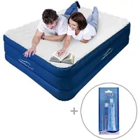 Aerorest Luftmatratze für 2 Personen | 210 x 152 x 51 cm | Abnehmbare Auflage | Inklusive Reparaturset