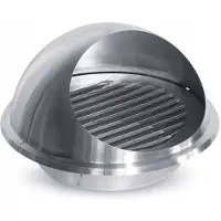 EDM Edelstahl Lüftungsgitter In Tasse Eingelassen 125 Mm