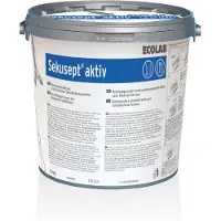 Ecolab Sekusept aktiv Instrumentendesinfektion, Aktive Reinigung und hochwirksame Desinfektion, 6 kg - Eimer mit Messbecher