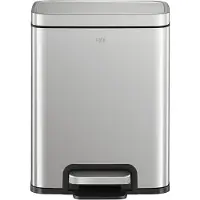 EKO - Madison Treteimer 6 Liter - Stainless Steel Plastic - Matt Edelstahl