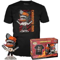 Funko POP! Pop! & Tee - Anime: Chainsaw Man - Chainsaw Man Leaping Exclusive - Size M