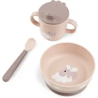 Done by Deer Foodie Geschirr-Set Happy Clouds, Powder