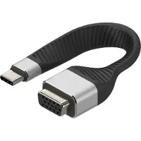 Techly EFB ICOC-USBC-VGA USB-C Stecker auf VGA-Buchse, kurz, flaches FPC Kabel ICOCUSBCVGA