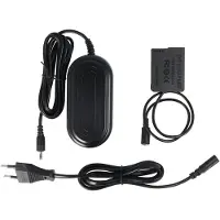AccuCell Kamera-Netzteil passend für Panasonic DMW-AC8, DCC8, DMW-BLC12E, DMW-DCC8GU, BP-DC12 inklusive Gleichstromkuppler