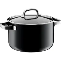 WMF FUSIONTEC 05.1434.529, 6,4 l, Rund, Schwarz, Stahl, Edelstahl, Keramik, Gas, Halogen, Induktion