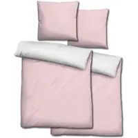 CloudComfort Doppelpack Cloud Comfort Mako-Satin Bettwäsche 135 x 200 cm + 80 x 80 cm
