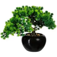 Creativ Green Kunstbonsai "Bonsai Lärche" im Keramiktopf