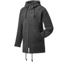 Mufflon - Patrick - Wollparka Gr M grau/schwarz