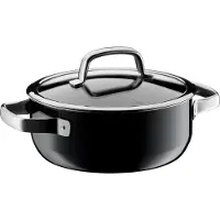 WMF Fusiontec Mineral Bratentopf mit Glasdeckel, 20 cm, Black 3201113151 4000530702722