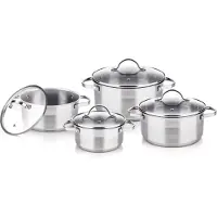Lamart LTSSSET8, Kochset, Edelstahl, Glas, Edelstahl, Edelstahl, Edelstahl, Glas