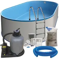 MediPOOL Ovalpool-Set exklusiv 7,00 x 3,50 x 1,20 m