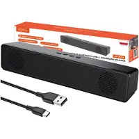Zenwire Mini-Soundbar - tragbarer Lautsprecher - 18 W - Bluetooth - kabelloses Radio - FM - SD USB AUX