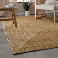 Green Looop Teppich "Collins", rechteckig, 12 mm Höhe, handgewebt, robust, strapazierfähig, Jute, Natur, Wohnzimmer