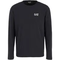 EA7 für Herren. 8NPT28_PJVQZ Core Identiy Langarm-T-Shirt aus navyfarbener Baumwolle (5XL), Lässig, Sportlich, Multisport, Marine
