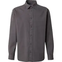 Jack & Jones Langarmhemd "JJECHARGE FADED SHIRT LS NOOS", Herren, Gr. XS, N-Gr, schwarz, Web, Obermaterial: 100% Baumwolle, unifarben, relaxed fit, Hemden Langarmhemd