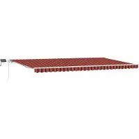 vidaXL Ausziehbare Markise Orange und Braun 600 x 300 cm