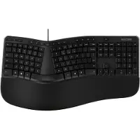 Microsoft Ergonomic Keyboard, Volle Größe (100%), USB, QWERTY, Schwarz