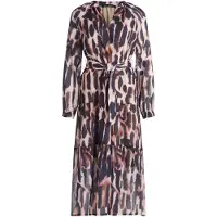 Betty Barclay Stufenkleid langarm in Dark Blue/Rosé | Gr.: 48