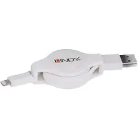 Lindy 31620, 1 m, Lightning, USB A, Weiß, USB 2.0, 1 Stück(e)
