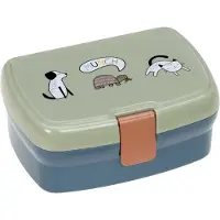Lassig Lunchbox LÄSSIG "Happy Prints", Kinder, Gr. B/H/L: 13,3cm x 6,9cm x 17,3cm, multicolor, Polyprophylen (PP), Lebensmittelaufbewahrungsbehälter Lunchbox