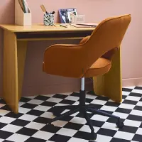 Sweeek - Bürostuhl mit Rollen und Cordbezug - Camel