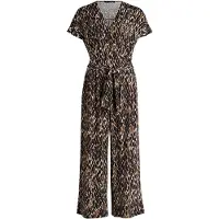 Betty Barclay Jumpsuit "Jumpsuit mit Eingrifftaschen", Damen, Gr. 44, EURO, blau (dunkelblau, braun), Obermaterial: 94% Polyester PES. 6% Elasthan EL., Overalls Jumpsuit