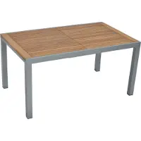 Merxx Gartentisch 150 (200) x 90 cm, ausziehbar - Aluminium/Akazie