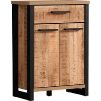 Trendteam Garderobe Enna Garderobenkommode Mango/Schwarz, B/H/T 73/100/39 cm