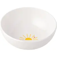 Villeroy & Boch Schale "Müslischale Hello Sunshine With Love ø 16,9 cm weiß-gelb", bunt (weiß, gelb), Schüsseln, Schale